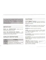 Preview for 2 page of Icom IC-A22 Instruction Manual