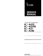 Icom IC-A22 Service Manual предпросмотр