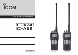 Preview for 1 page of Icom IC-A24E Instruction Manual