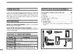 Предварительный просмотр 2 страницы Icom IC-A24E Instruction Manual