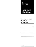 Icom IC-A4 Service Manual preview