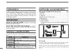 Предварительный просмотр 2 страницы Icom IC-A6 Instruction Manual