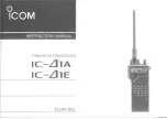 Icom IC-Delta1A Instruction Manual предпросмотр