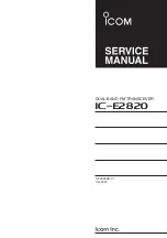 Icom IC-E2820 Service Manual preview