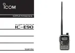 Preview for 1 page of Icom IC-E90 Instruction Manual