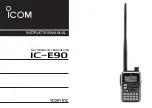 Предварительный просмотр 1 страницы Icom IC-E90 Instruction Manual