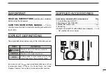 Preview for 3 page of Icom IC-E90 Instruction Manual