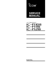 Icom IC-F110S Service Manual preview