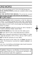 Preview for 4 page of Icom IC-F11S Instruction Manual