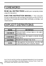 Предварительный просмотр 4 страницы Icom IC-F14/S Instruction Manual