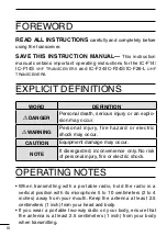 Preview for 4 page of Icom IC-F14 Instruction Manual