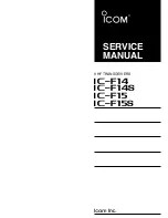 Preview for 1 page of Icom IC-F14 Service Manual