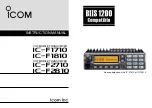 Icom IC-F1710 Instruction Manual предпросмотр