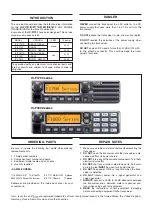 Предварительный просмотр 2 страницы Icom IC-F1721D Service Manual