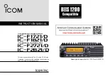 Preview for 1 page of Icom IC-F1821D Instruction Manual
