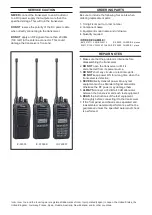 Предварительный просмотр 3 страницы Icom IC-F2000 series Service Manual