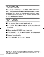 Предварительный просмотр 2 страницы Icom IC-F22SR Instruction Manual