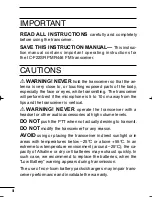 Preview for 4 page of Icom IC-F22SR Instruction Manual