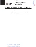 Icom IC-F24 Servise Manual preview