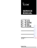 Предварительный просмотр 2 страницы Icom IC-F24 Servise Manual