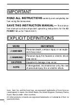 Preview for 2 page of Icom IC-F25SR Instruction Manual