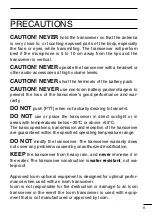 Preview for 3 page of Icom IC-F25SR Instruction Manual