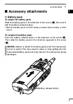 Предварительный просмотр 7 страницы Icom IC-F25SR Instruction Manual