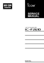 Предварительный просмотр 1 страницы Icom IC-F2610 Service Manual