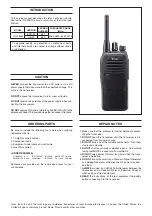 Предварительный просмотр 2 страницы Icom IC-F29SR Service Manual