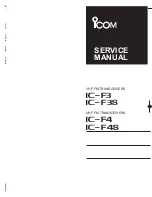 Preview for 1 page of Icom IC-F3 Service Manual