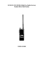 Icom IC-F3 User Manual preview