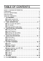 Предварительный просмотр 6 страницы Icom IC-F3011 Instruction Manual