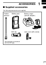 Предварительный просмотр 7 страницы Icom IC-F3011 Instruction Manual