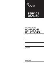 Предварительный просмотр 10 страницы Icom IC-F3011 Service  Manual Addendum