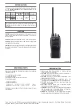 Предварительный просмотр 11 страницы Icom IC-F3011 Service  Manual Addendum