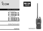 Icom IC-F3021S Instruction Manual preview