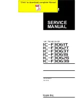 Icom IC-F3061S Service Manual preview