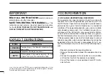 Preview for 2 page of Icom IC-F3061T Instruction Manual