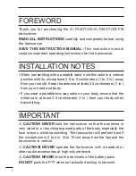 Preview for 2 page of Icom IC-F30GS Instruction Manual