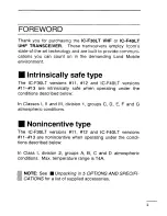 Предварительный просмотр 3 страницы Icom IC-F30LT Instruction Manual