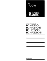 Preview for 1 page of Icom IC-F310 Service Manual