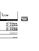 Icom IC-F310S Instruction Manual preview