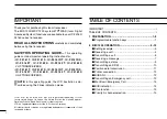 Preview for 2 page of Icom IC-F3160 SERIES Operating Manual