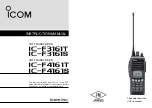 Preview for 1 page of Icom IC-F3161S Instruction Manual