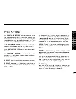 Предварительный просмотр 3 страницы Icom IC-F3161T Instruction Manual