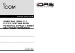 Preview for 1 page of Icom IC-F3210D Series Operating Manual