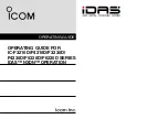 Icom IC-F3210D Series Operating Manual предпросмотр