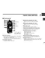 Предварительный просмотр 9 страницы Icom IC-F3262DT Instruction Manual