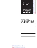 Icom IC-F33GS Service Manual preview