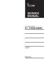 Preview for 13 page of Icom IC-F4029SDR Service Manual